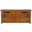Crafters and Weavers Arts and Crafts Wood TV Stand for TVs up to 72