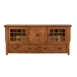 Crafters and Weavers Arts and Crafts Wood TV Stand for TVs up to 72