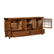Crafters and Weavers Arts and Crafts Wood TV Stand for TVs up to 72
