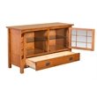 Crafters and Weavers Arts and Crafts Wood TV Stand for TVs up to 48
