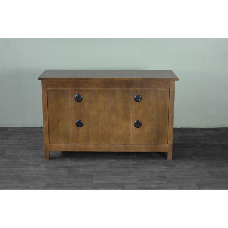 Crafters and Weavers Arts and Crafts Wood TV Stand for TVs up to 48