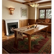 Crafters and Weavers Arts and Crafts Solid Wood Dining Table in Walnut