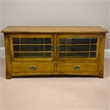 Crafters and Weavers Arts and Crafts Wood TV Stand for TVs up to 60