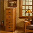 Crafters and Weavers Arts and Crafts 4-Drawer Wood File Cabinet in Cherry