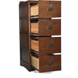 Crafters and Weavers Arts and Crafts 4-Drawer Wood File Cabinet in Cherry