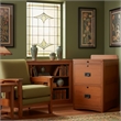 Crafters and Weavers Arts and Crafts 2-Drawer Wood File Cabinet in Cherry