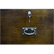 Crafters and Weavers Arts and Crafts 4-Drawer Wood File Cabinet in Walnut