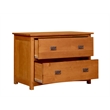 Crafters and Weavers Arts and Crafts 2-Drawer Wood Lateral File Cabinet in Oak