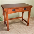 Crafters and Weavers Arts and Crafts Wood Library Table in Cherry