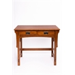 Crafters and Weavers Arts and Crafts Wood Library Table in Cherry