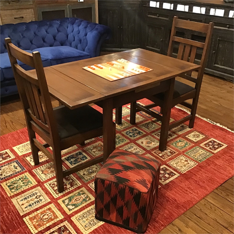 Crafters and Weavers Arts and Crafts Solid Wood Kitchen Table in Solid Cherry