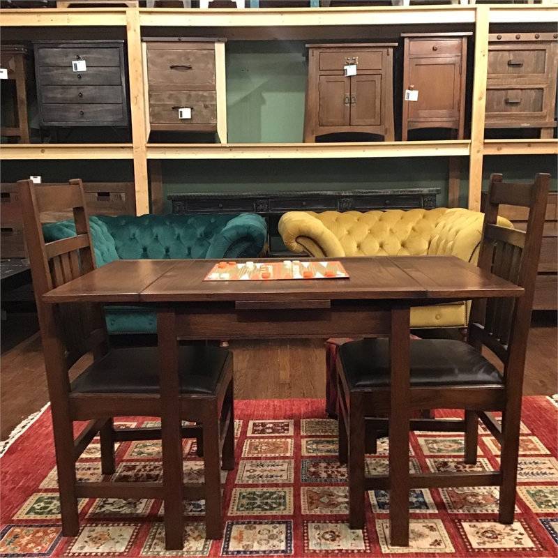 Crafters and Weavers Arts and Crafts Solid Wood Kitchen Table in Solid Cherry