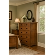 Crafters and Weavers Craftsman 6-Drawer Solid Wood Dresser in Cherry Oak