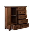 Crafters and Weavers Craftsman 2-Shelf Solid Wood Chest in Walnut