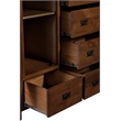 Crafters and Weavers Craftsman 2-Shelf Solid Wood Chest in Walnut
