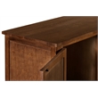 Crafters and Weavers Craftsman 2-Shelf Solid Wood Chest in Walnut