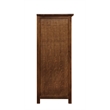 Crafters and Weavers Craftsman 2-Shelf Solid Wood Chest in Walnut