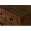 Crafters and Weavers Craftsman 2-Shelf Solid Wood Chest in Walnut