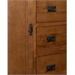 Crafters and Weavers Craftsman 7-Drawer Solid Wood Chest in Cherry
