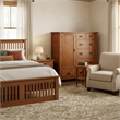 Crafters and Weavers Craftsman 7-Drawer Solid Wood Chest in Cherry