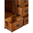 Crafters and Weavers Craftsman 7-Drawer Solid Wood Chest in Cherry