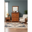 Crafters and Weavers Craftsman Mission 6-Drawer Solid Wood Dresser in Walnut