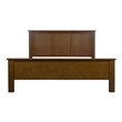 Crafters and Weavers Craftsman Mission Solid Wood Queen Panel Bed in Walnut