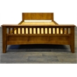 Crafters and Weavers Craftsman Mission Solid Wood King Bed with Slats in Cherry