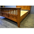 Crafters and Weavers Craftsman Mission Solid Wood King Bed with Slats in Cherry
