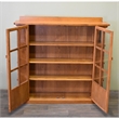 Crafters and Weavers Arts and Crafts Wood 2-Door Bookcase in Cherry