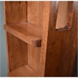 Crafters and Weavers Arts and Crafts Wood 2-Door Bookcase in Cherry