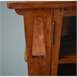 Crafters and Weavers Arts and Crafts Wood 2-Door Bookcase in Cherry