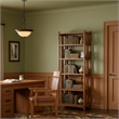 Crafters and Weavers Arts and Crafts Wood Bookcase in Cherry Finish