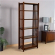 Crafters and Weavers Arts and Crafts Wood Bookcase in Walnut Finish