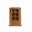 Crafters and Weavers Arts and Crafts 1 Door Wood Bookcase in Cherry
