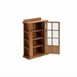 Crafters and Weavers Arts and Crafts 1 Door Wood Bookcase in Cherry