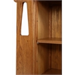 Crafters and Weavers Arts and Crafts 1 Door Wood Bookcase in Cherry