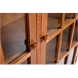 Crafters and Weavers Arts and Crafts 2-Door Wood Bookcase in Cherry