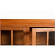 Crafters and Weavers Arts and Crafts 2-Door Wood Bookcase in Cherry