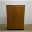 Crafters and Weavers Arts and Crafts Wood Curio Cabinet in Walnut