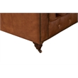 Crafters and Weavers Craftsman Mission Leather Arm Chair in Light Chestnut