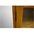 Crafters and Weavers Arts and Crafts Wood Curio Cabinet in Light Cherry