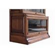 Crafters and Weavers Arts and Crafts 5 Stacks Wood Barrister Bookcase in Walnut