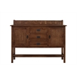 Crafters and Weavers Arts and Crafts 2-Door Solid Wood Sideboard in Walnut