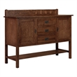 Crafters and Weavers Arts and Crafts 2-Door Solid Wood Sideboard in Walnut