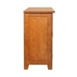 Crafters and Weavers Arts and Crafts 2-Drawer Solid Wood Cabinet in Cherry