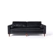 Crafters and Weavers Cosmic Contemporary PU Faux Leather Sofa in Black