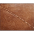 Crafters and Weavers Venezia Contemporary Leather Loveseat in Light Brown/Black