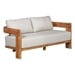 Loveseat Brown Frame/Gray