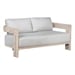 Loveseat Natural Frame/Light Gray